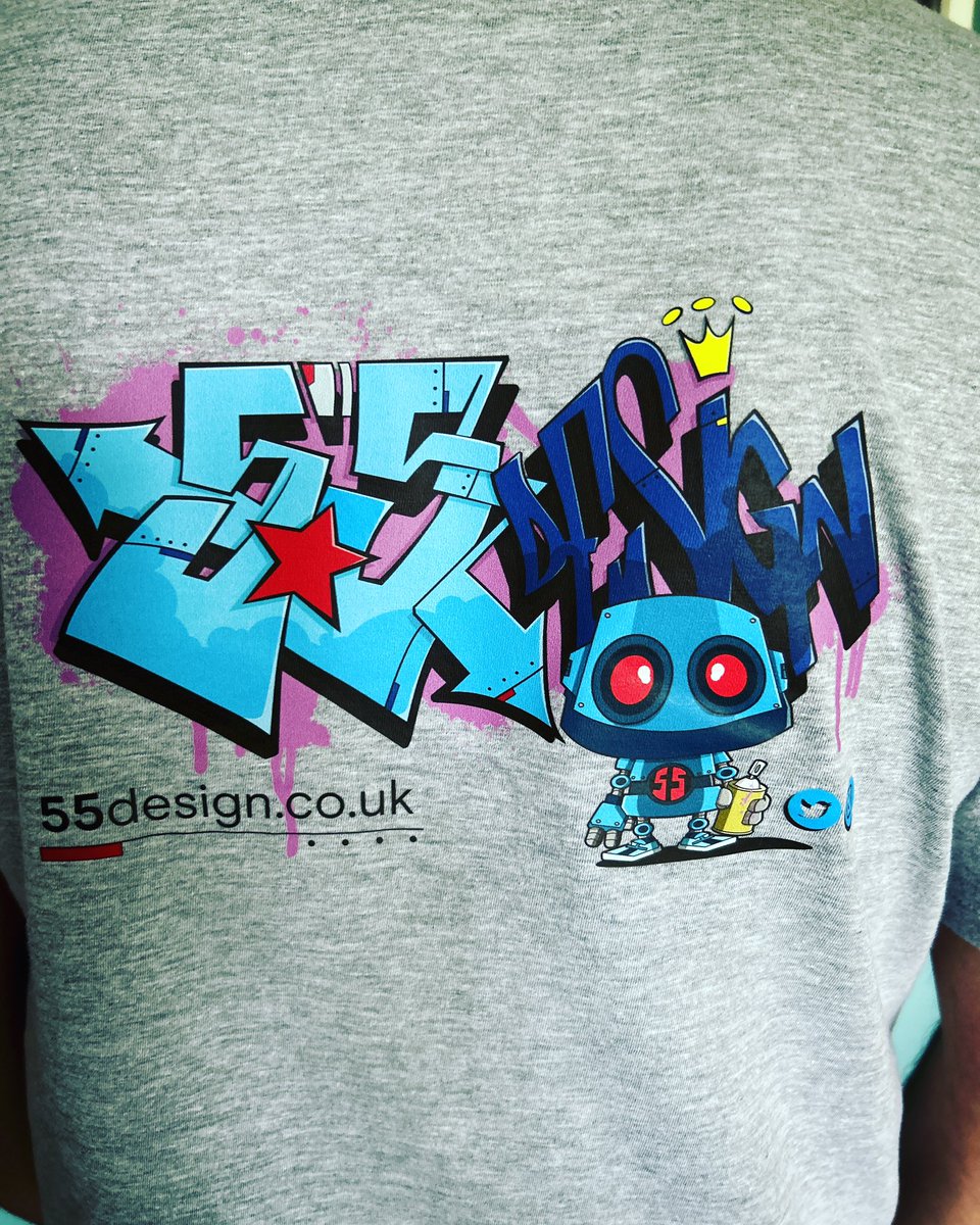 55Design's tweet photo. New work tees dropped today. Turned out great in #lightgrey #babyblue and #classicwhite thanks to @IronTreeDesigns @newumetoys #designprojects #newbusiness https://t.co/lAGQBxPjow