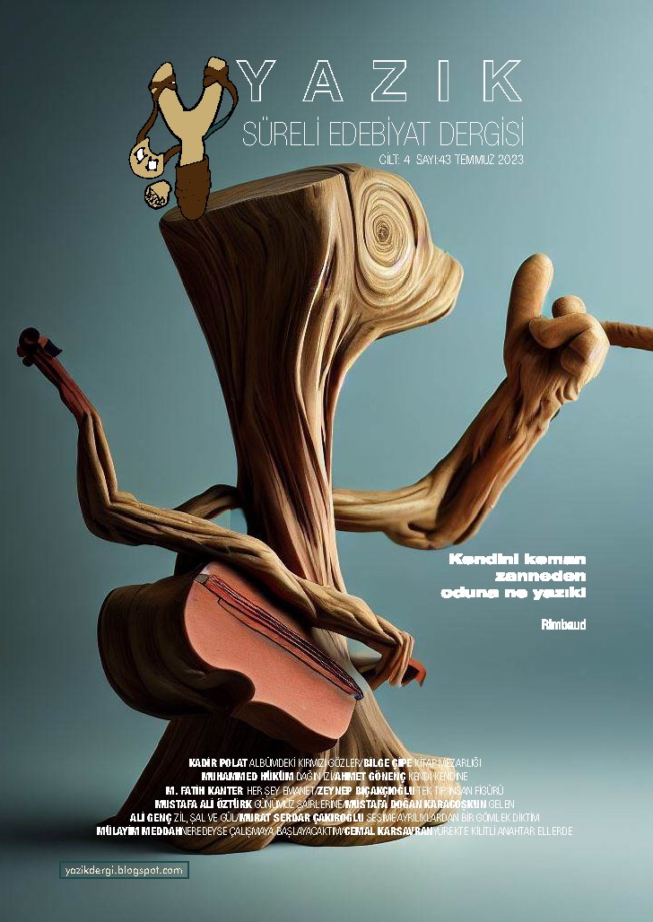 “Kendini keman zanneden oduna ne yazık!”
Rimbaud

yazikdergi.blogspot.com/2023/07/yazik-…