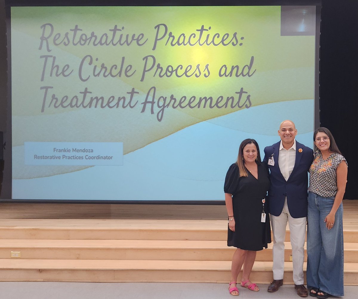 AISD_Frankie's tweet photo. Thank you @iblubman and @AustinISD Sanchez Elementary for having me support with their leadership team. #CircleProcess #TreatmentAgreements https://t.co/SbplyOCFur