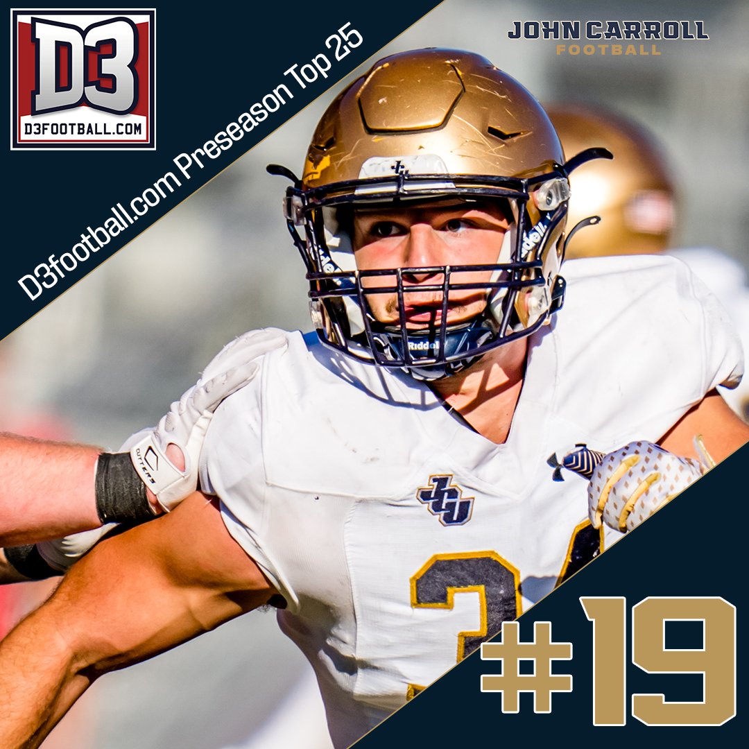 FB: The Blue Streaks enter the preseason with a #19 ranking nationally!

Full story ⤵️
📰 jcusports.com/news/2023/7/31…
#OnwardOn ⚡️ <a href="/JCUFootball/">John Carroll Football</a>