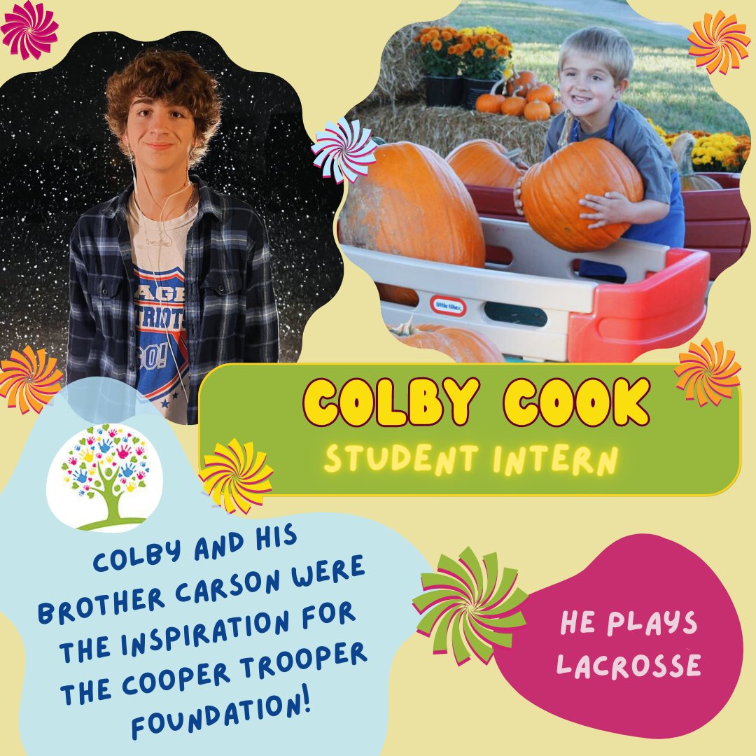 cooptroopfound's tweet photo. Our first #CTFSTUDENTSPOTLIGHT is shining on a very familiar face - Mr. Colby Cook. Colby is excited to work his last year at the patch (before college) as an intern! #studentintern #postiwthapurpose #nonprofit #coopertrooper https://t.co/Dd6f3fcGz7
