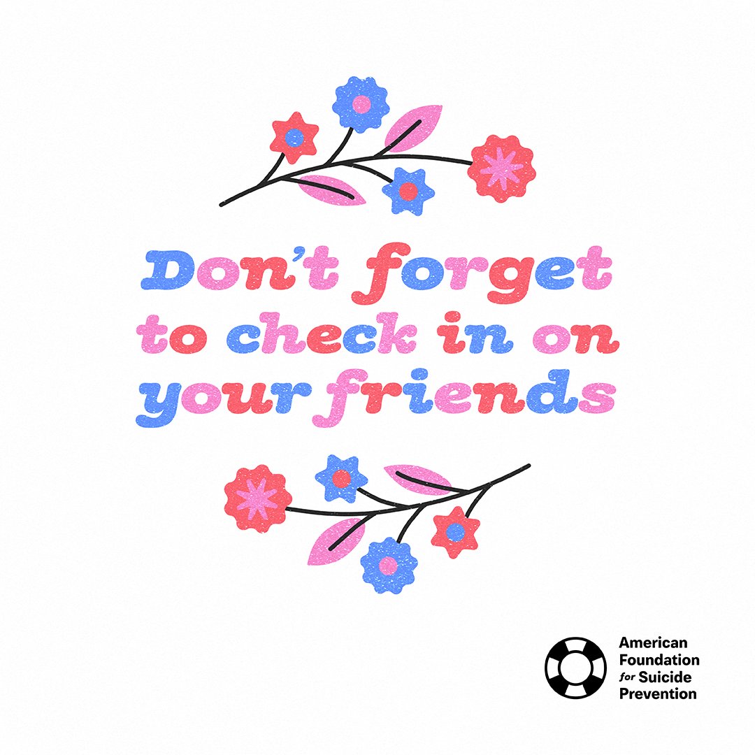 AFSPLouisiana's tweet photo. Summer is flying by, but don't forget to check in on your friends! 💐 

El verano pasa volando, pero no olvides ver cómo están tus amistades. 💐 https://t.co/obwF23N0Aj