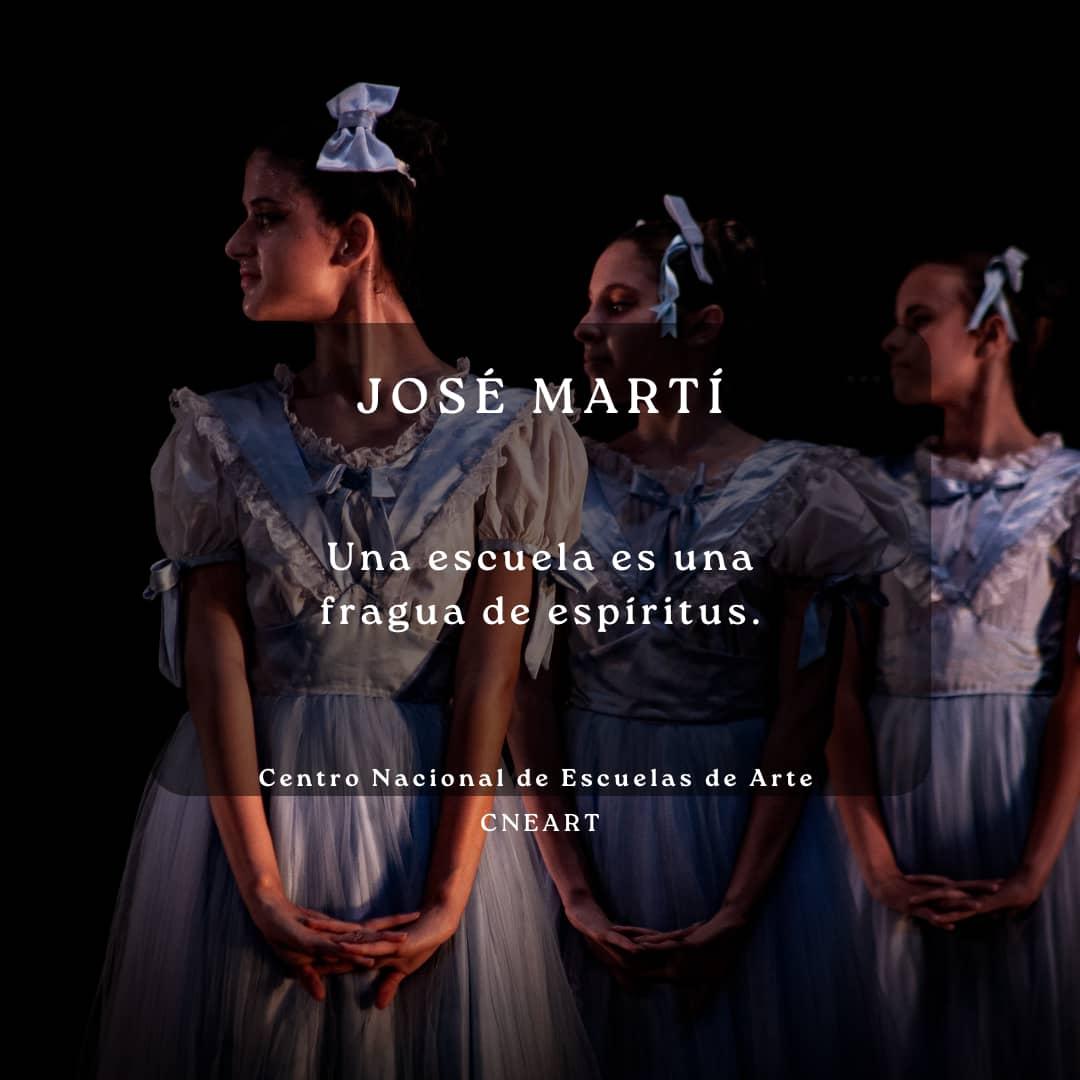 "Una escuela es una fragua de espíritus." 
-José Martí-
.
#CubaEsCultura #MartiVive #ElArteDeEnseñarElArte