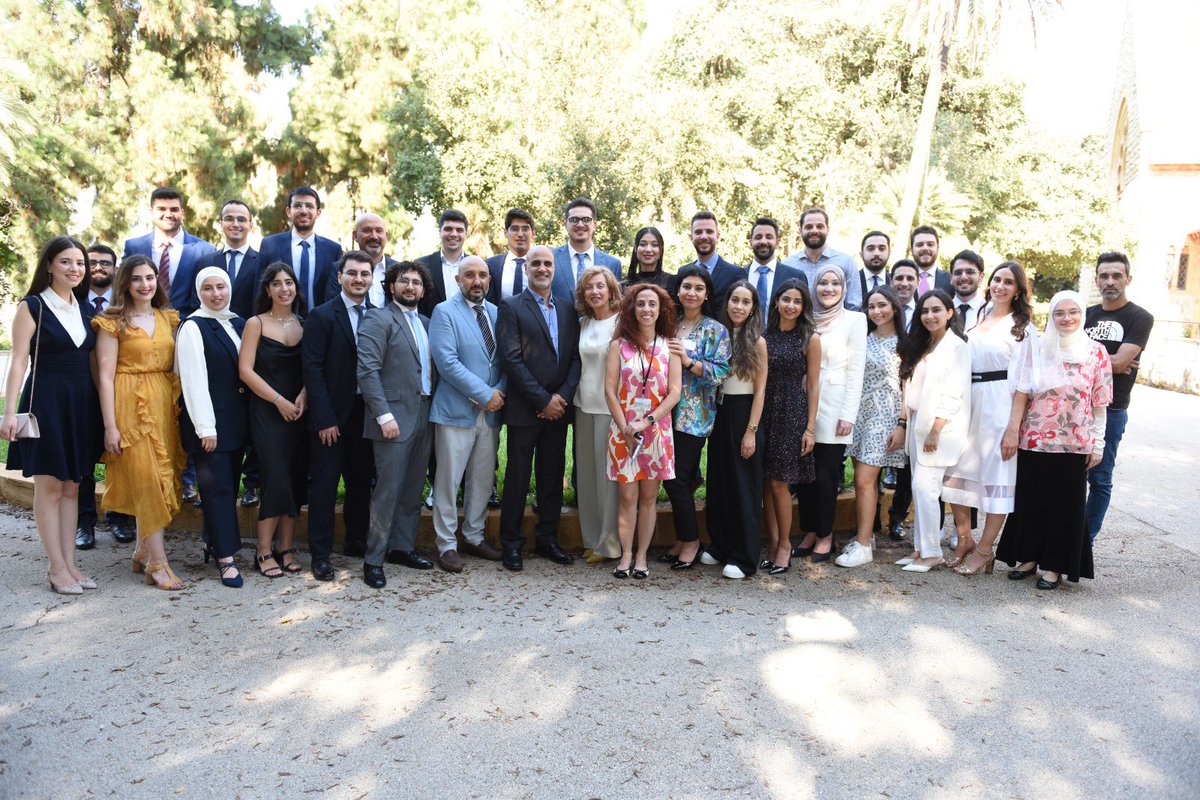 Celebrating the graduation of the 11th SHARP cohort! « You are part of a critical institutional effort to build capacity, ..by investing in the training of the best and brightest who will make a difference for the health of the peoples of the MENA region ». President Fadlo Khuri.