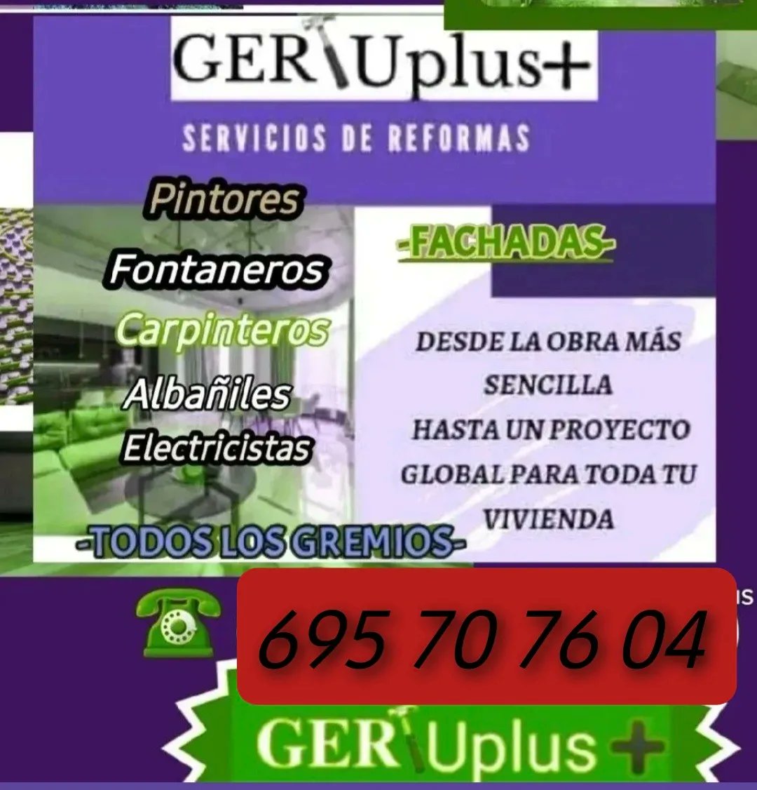 GertuPlus's tweet photo. 👉PEQUEÑAS Y  GRANDES REFORMAS.  TODAS CON EL MISMO CARIÑO👈
  
#reparacionesdomiciliaria #carpinteria #pintura #suelos #pladur   #humedad #eficienciaenergetica   #ferreteria #carpinteria    #albañiles     #fontaneros 

gertuplusgertuplus@gmail-  695 70 76 04️  ☎️ https://t.co/IbfA9Fe4kp