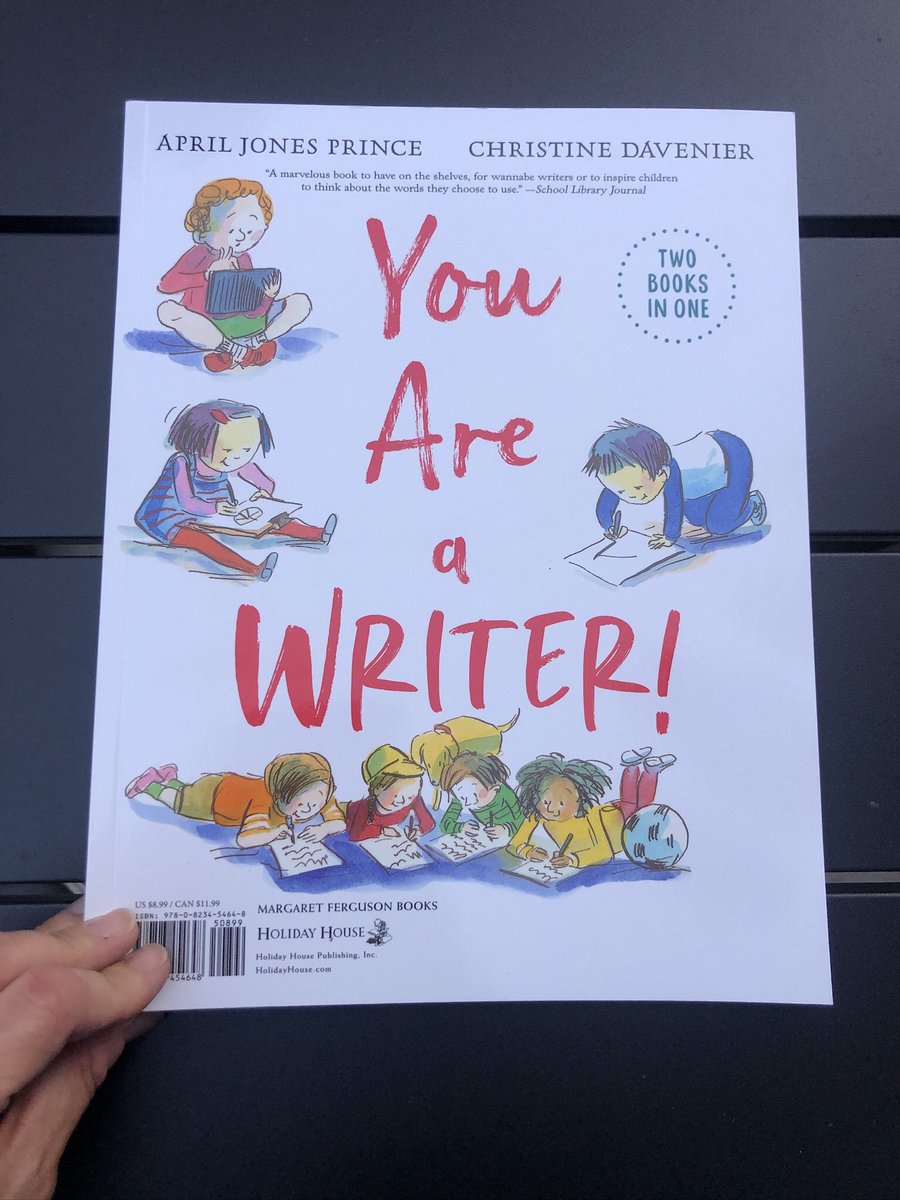 #Elementaryteachers, here’s a spark to kick off your ‘23-24 Reading/Writing/#Literacy workshop. YOU ARE A READER!/YOU ARE A WRITER! is out in paperback😍 To enter to win a signed copy RT + tag a fellow #educator. 2 winners pulled EOD 8/4 #teacherappreciation #ELA @HolidayHouseBks