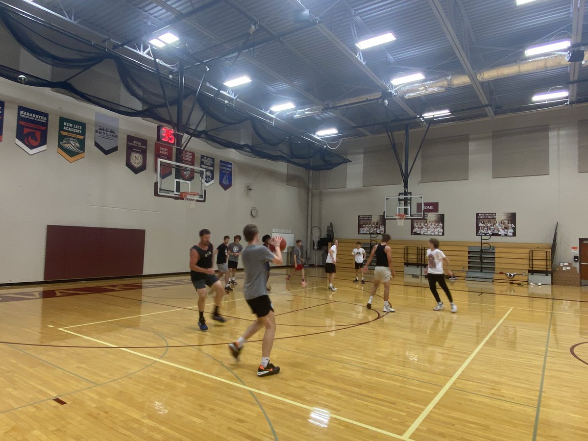 Great end to a great summer! Thanks to our alumni for coming out and scrimmaging. 

All summer our guys showed up, worked hard, and improved a ton. I hope they are as proud of themselves as I am of them. Can’t wait to get back on the court in November…the countdown starts.