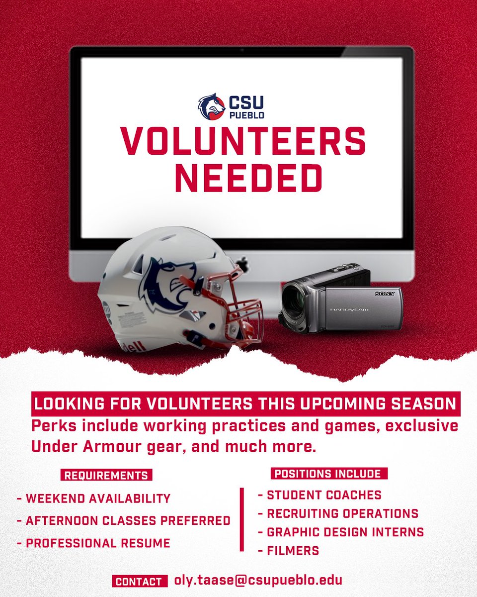 CSUPFootball's tweet photo. 🚨VOLUNTEERS NEEDED 🚨

Come be a part of something special and help take Pack Football #ToTheTop https://t.co/exfiLhshiS