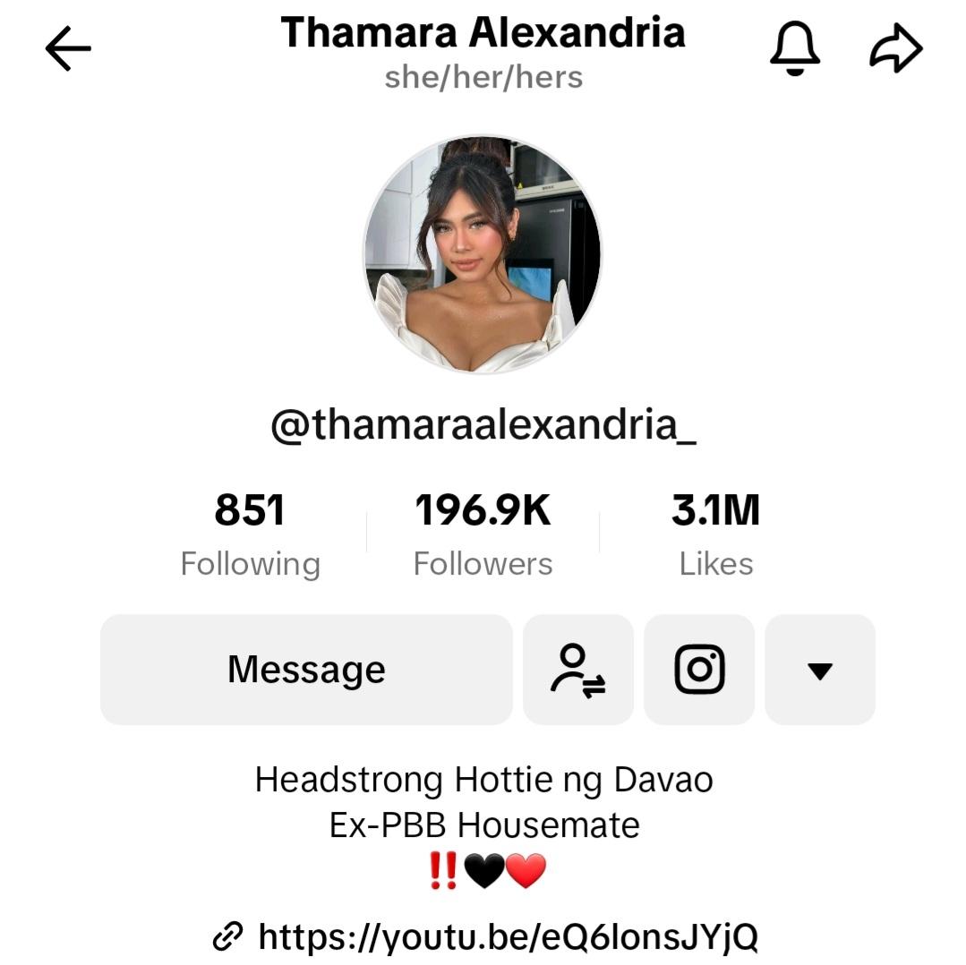 TTWorldwide_'s tweet photo. Thamara recently uploaded series of tiktok videos. You can check it out on her tiktok account @thamaraalexandria_ or simply click this link;
https://t.co/GUtWNbbWpb

Like and share! Thank you ✨️💜

#ThamaraAlexandria
#tiktok 
@thamaraalxndria https://t.co/EBO5v6SlFK