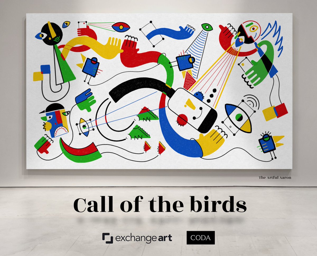 aarondemant's tweet image. ‘Call of the birds’
Escapism series

1/1  8000x4500px 16:9 ratio

Available on @exchgART as a Buy now
For 15 SOL. 

This piece allowed me to explore a more complex composition and subject matter. See pinned post for more details.

Link below
