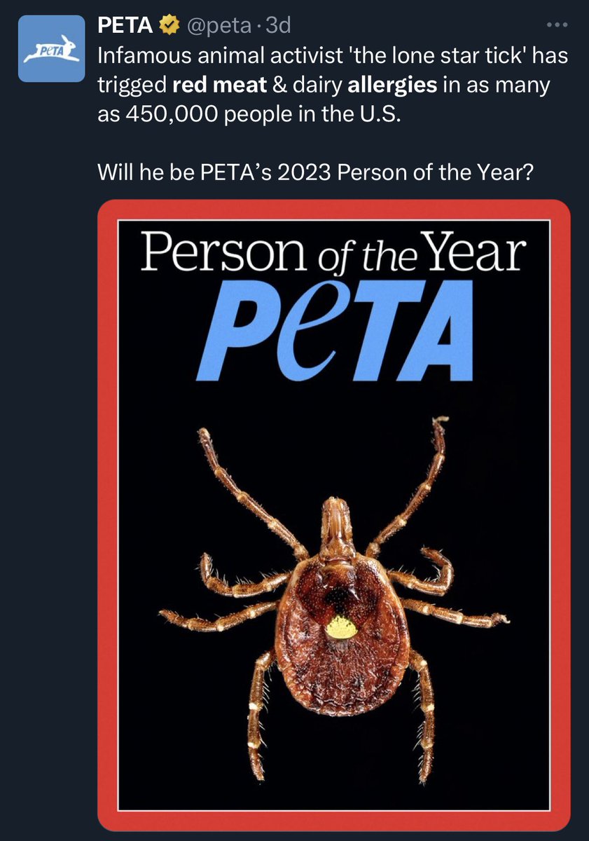 SOfreeLifestyle's tweet photo. So 2 yrs ago a guy mentions it is possible to change how the planet consumes meat & mentions lone star tick & human engineering.
Speed forward & CDC is now sounding the alarm that this is “an emerging health concern”.
They think we are stupid.
#MeatAllergy #HumanEngineering https://t.co/6tyQfsWzVb