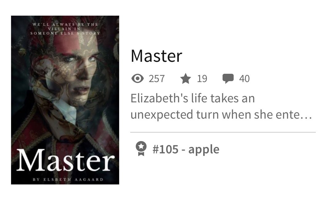 I made a new cover!! Check out Master on <a href="/wattpad/">Wattpad</a>

#books #author #Wattpad