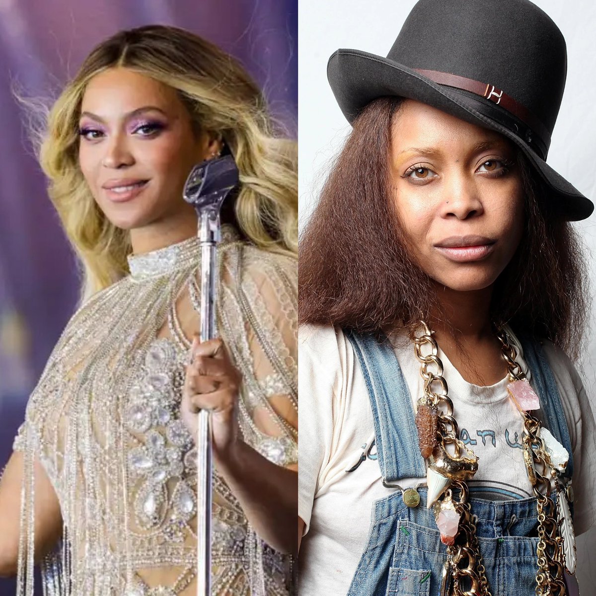 PopBase's tweet photo. Erykah Badu insinuates that Beyoncé is copying her tour looks:

“I guess I’m everybody stylist” https://t.co/D1nqIVMgVI