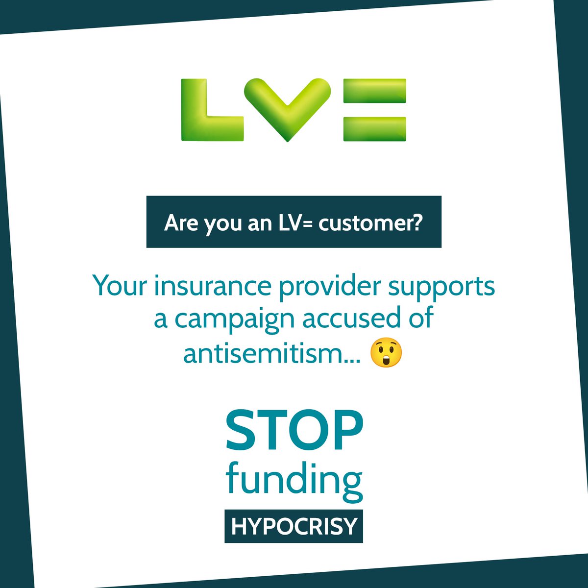 Are you a <a href="/lv/">LV=</a> customer?

LV= supports <a href="/StopFundingHate/">Stop Funding Hate</a>, a campaign accused of antisemitism... 😲

Find out more 👇
telegraph.co.uk/news/2023/07/1…