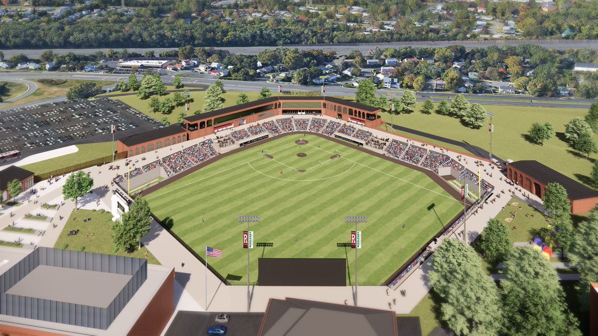 RUAthletics's tweet image. Play ball!

Coming in 2026, a new home for @RutgersBaseball will be located in Edison. #GoRU
