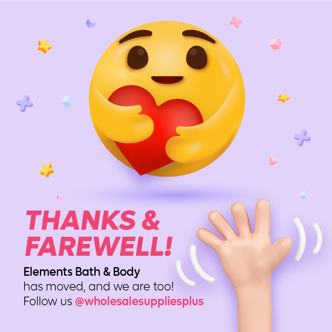ElementsBB's tweet image. It has come time to bid you goodbye on this page… Thank you so much for all of the years you have followed along! Don’t forget to follow us on Instagram at Wholesale Supplies Plus to be notified of sales and see brand-new Elements content!