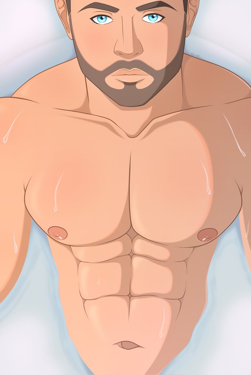 osaki_re_born's tweet photo. A little redraw of this @derekboltxxx pic cause he is super sexy, super cute and he seems like a really nice guy!! 💚✨
.
Plus, his amazing body is perfect to practice anatomy 😍
.
#anatomy #anatomypractice #muscle #musclegay #muscleman #muscleart #bara #barartist #baraart https://t.co/hhLLqWiE9P