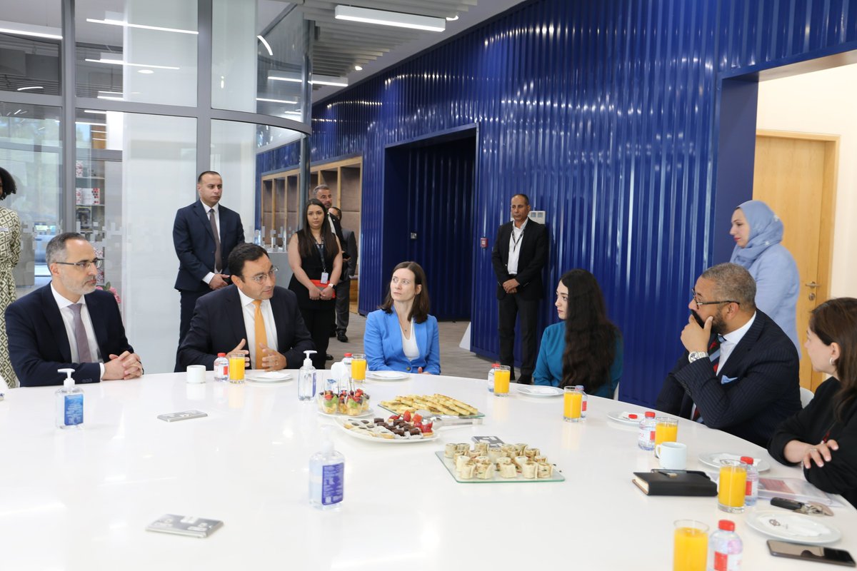 EBRDgender's tweet photo. Our @SamainRami met with UK Foreign Secretary @JamesCleverly alongside beneficiaries of our FCDO-funded training programs in Jordan. FCDO funding supported access to skills for over 600 young people, especially women and Syrian refugees. https://t.co/jVoVpQJMk4