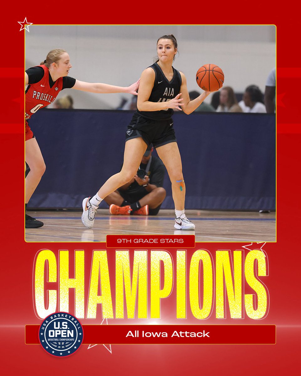 USA Basketball Youth (@usabyouth) on Twitter photo Congratulations to the #USOpenBasketball 9th Grade Stars Champions <a href="/AllIowaAttack/">All Iowa Attack Girls EYBL</a>! Congratulations to the #USOpenBasketball 9th Grade Stars Champions <a href="/AllIowaAttack/">All Iowa Attack Girls EYBL</a>!