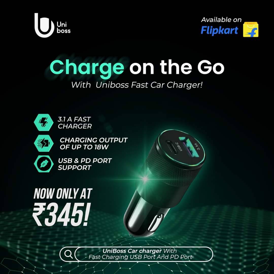 theuniboss's tweet photo. Stay charged on the go with the Uniboss Car Charger - Power up your devices effortlessly while you drive! 🚗🔌
Uniboss #CarCharger #StayConnected #car #travel #traveller https://t.co/BKtd4gYDJ6
