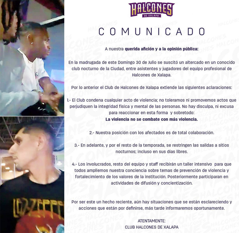 NOTIVER's tweet photo. #ARMAN #BRONCA
#DETIENEN #JUGADORES DE #HALCONES DE #XALAPA
Protagonizan pelea en #antro xalapeño
Los llevaron al #cuartal #SanJosé
#Directiva #emite #comunicado sin sanciones
https://t.co/zi5zD62sbX https://t.co/6vFF0npvtk