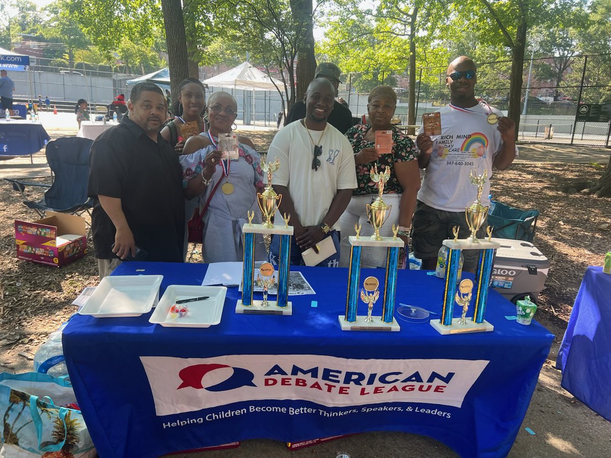 American_Debate's tweet photo. On July 29, we proudly served as a community partner @ NYS Assembly Speaker @CarlHeastie Annual BBQ. We gave out cold drinks, candy and chips, and free raffles for gift cards for back to school. #DebateChangeLives #Debate4All #DebateforAll #ADLEVENTS #DebateinthePark https://t.co/7YJRuaUMiO