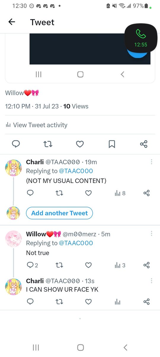 TAAC000's tweet photo. Here's proof of one of our old chats @m00merz https://t.co/TD8oUKkbWs