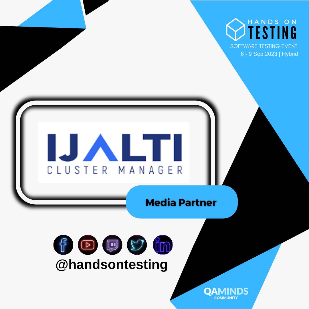 IJALTI's tweet photo. Con el IJALTI como aliado, ya calienta motores el evento Hands on Testing 2023, con un programa híbrido de cursos, pláticas y workshops impartidos por expertos en pruebas de software. Info: https://t.co/KwMLTakSbA
#qaminds #HandsOnTesting #IJALTI #testingsoftware @qamindslab https://t.co/UuDk0k9VPN