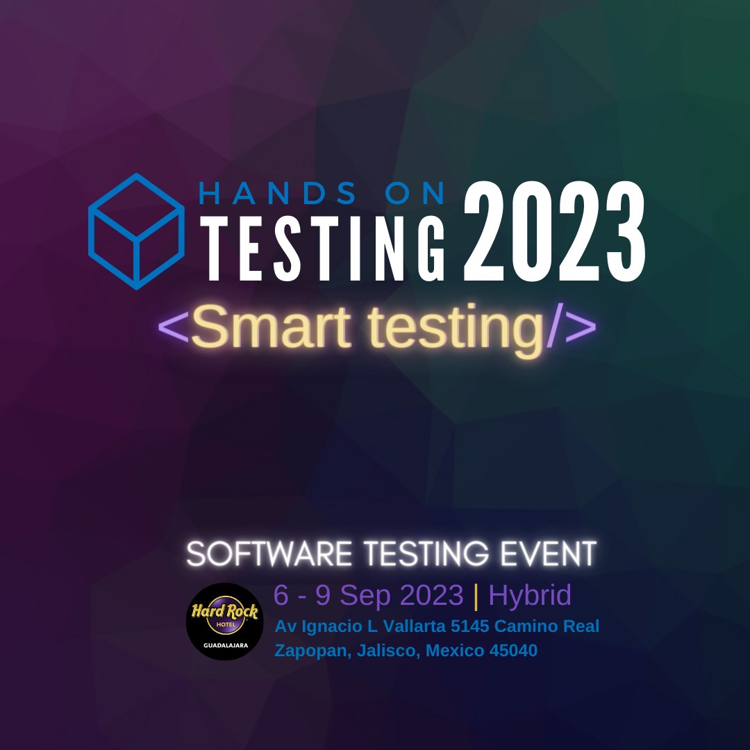 IJALTI's tweet photo. Con el IJALTI como aliado, ya calienta motores el evento Hands on Testing 2023, con un programa híbrido de cursos, pláticas y workshops impartidos por expertos en pruebas de software. Info: https://t.co/KwMLTakSbA
#qaminds #HandsOnTesting #IJALTI #testingsoftware @qamindslab https://t.co/UuDk0k9VPN