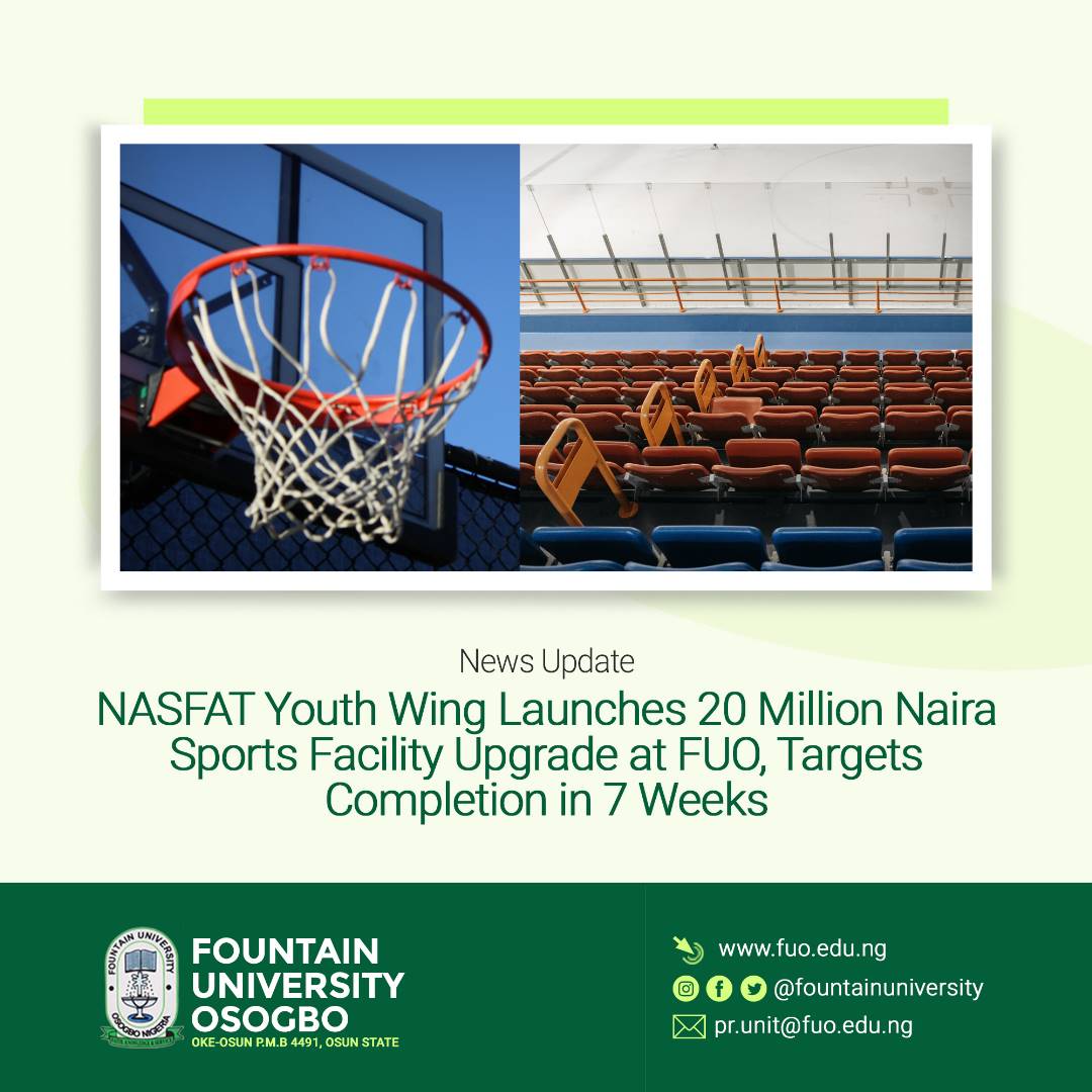 <a href="/NasfatYouth/">NASFAT YOUTH WING WORLDWIDE</a> is set to commence the construction of a BasketBall &amp; Lawn Tennis Court with 100 seater capacity.

The contract worth 20 Million naira is expected to be completed within 7 weeks from the launch date.