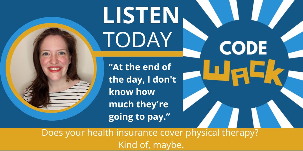 HEALCalifornia's tweet photo. Tune in to #CodeWACK 🎧 as we uncover the challenges physical therapists & patients face with health insurance & unpredictable costs. 🏥 Join us as we talk to Ariel Wynne, a pelvic health specialist, to learn how patients can afford the therapy they need. https://t.co/Rk5dZONijO https://t.co/7mhiSK6Ndf