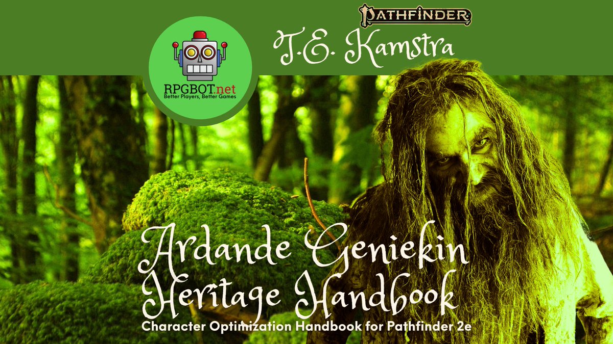 RPGBOTDOTNET's tweet photo. Pathfinder 2e - New Ardande Geniekin Heritage Handbook
Rage of Elements releases on August 3rd, and I've got a whole bunch of optimization content for it.
https://t.co/oWWywOxYeM
#Pathfinder #Pathfinder2e #PF2 #PF2e #TTRPG #CharacterOptimization #RageOfElements https://t.co/DYCpTSubTN