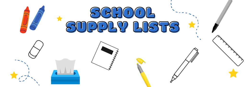School Supply Lists can be found linked on our website here: 5il.co/ue5y

Happy school supply shopping!