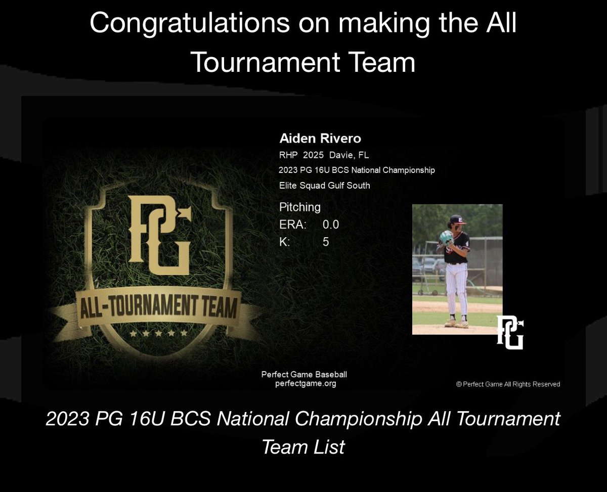 All Tournament Team BCS.
Thank You <a href="/Gulf_Squad/">Elite Squad Gulf South</a> for the opportunity.