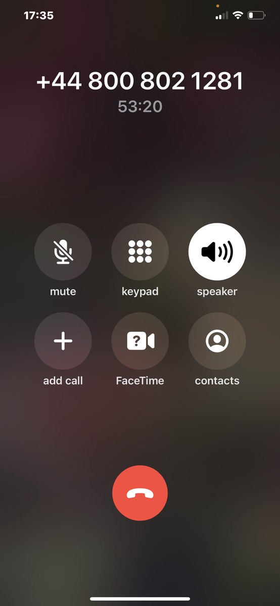 Kookyvintage's tweet photo. @monzo still on the phone 53 minutes and counting https://t.co/M824wyI8Tc