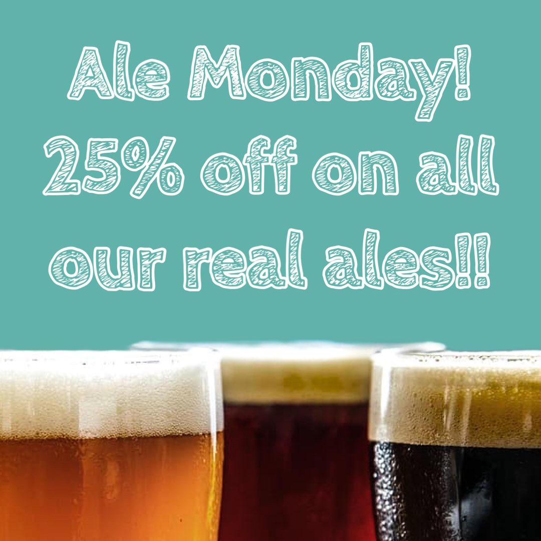 🍺Happy Ale Monday!🍺

Don’t forget about the After work club also!! 15% off from alcoholic beverages between 4 and 6pm every Monday-Wednesday!!🐝🍷(offers cannot be used together).
#stalbans #stalbanspub #stalbanspubs #lovestalbanspubs