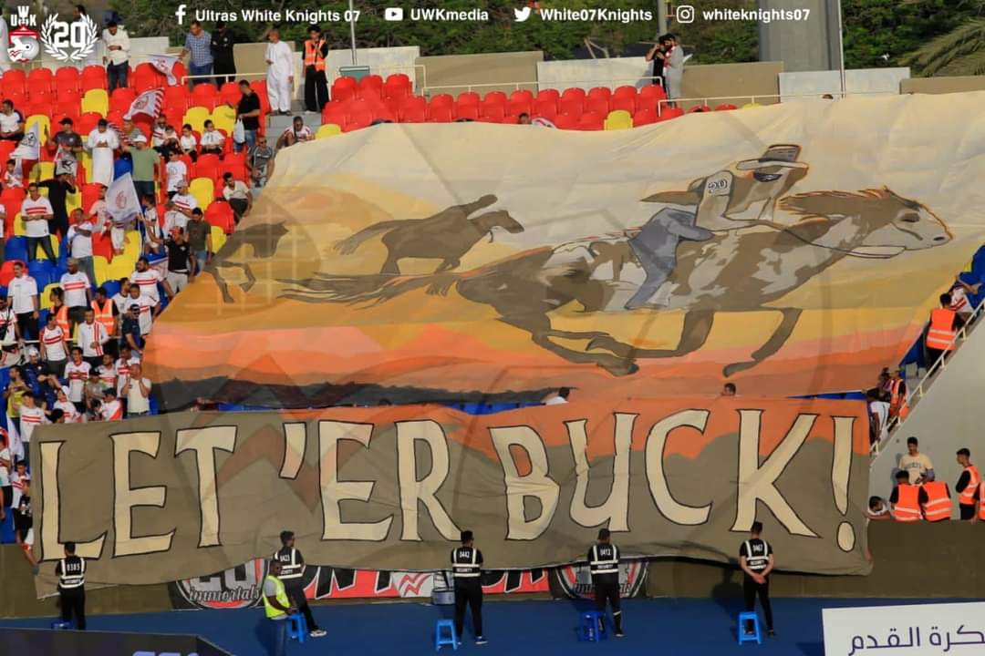 لنستكمل رحلتنا..!

إستكمالًا لخطوتنا الأولى لرحلتنا  خلف الزمالك خطوتنا الثانية من خارج الديار خلف نادينا العظيم، مُعبرين عن فارس الزمالك شامخًا رغم الظروف والتحديات، محاولةً لتخطي الجميع في مضمار السبق ولتجاوز كل العقبات ولإستكمال جولته 

وقبل إطلاق صافرة بداية اللقاء الثاني في