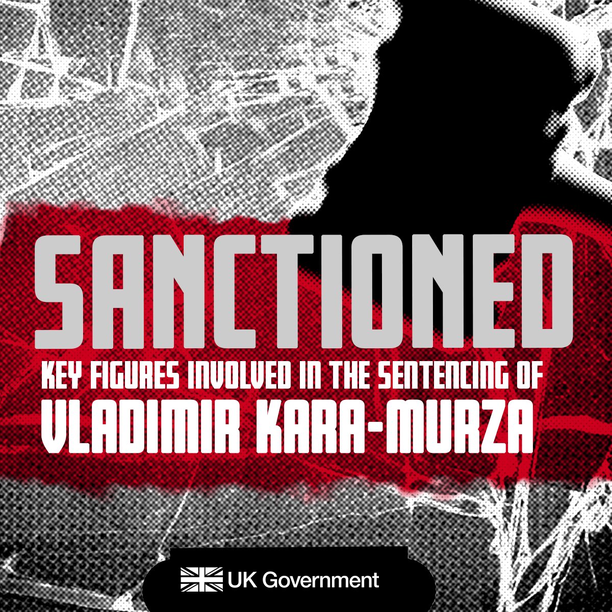 FCDOGovUK's tweet photo. Vladimir Kara-Murza is British-Russian national who is being persecuted for his criticism of Putin and the war in Ukraine. 

Today we are sanctioning those involved in his trial and sentencing following his appeal rejection.

🔗 https://t.co/b9CSfkuutB https://t.co/D9tiV2wYWB