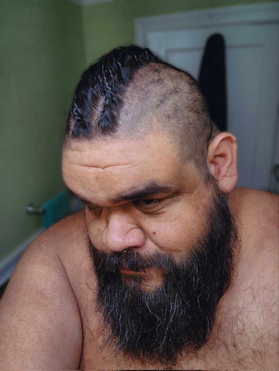 spacebear84's tweet photo. Been trying something new with my #hair since it's long enough to do little #braids but not long enough to do a full on #viking braid.
#gay #bear #chub #nerd #geek #gaybear #gaychub #gaynerd #gaygeek #geekbear #nerdbear #thicc #chubbybear #vikingbraid https://t.co/JscbrHZMhA