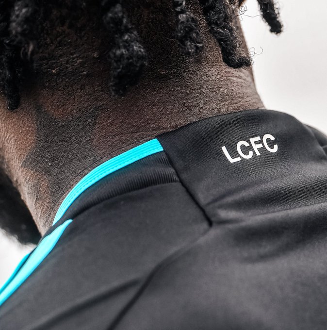 The back of a Leicester City away shirt.