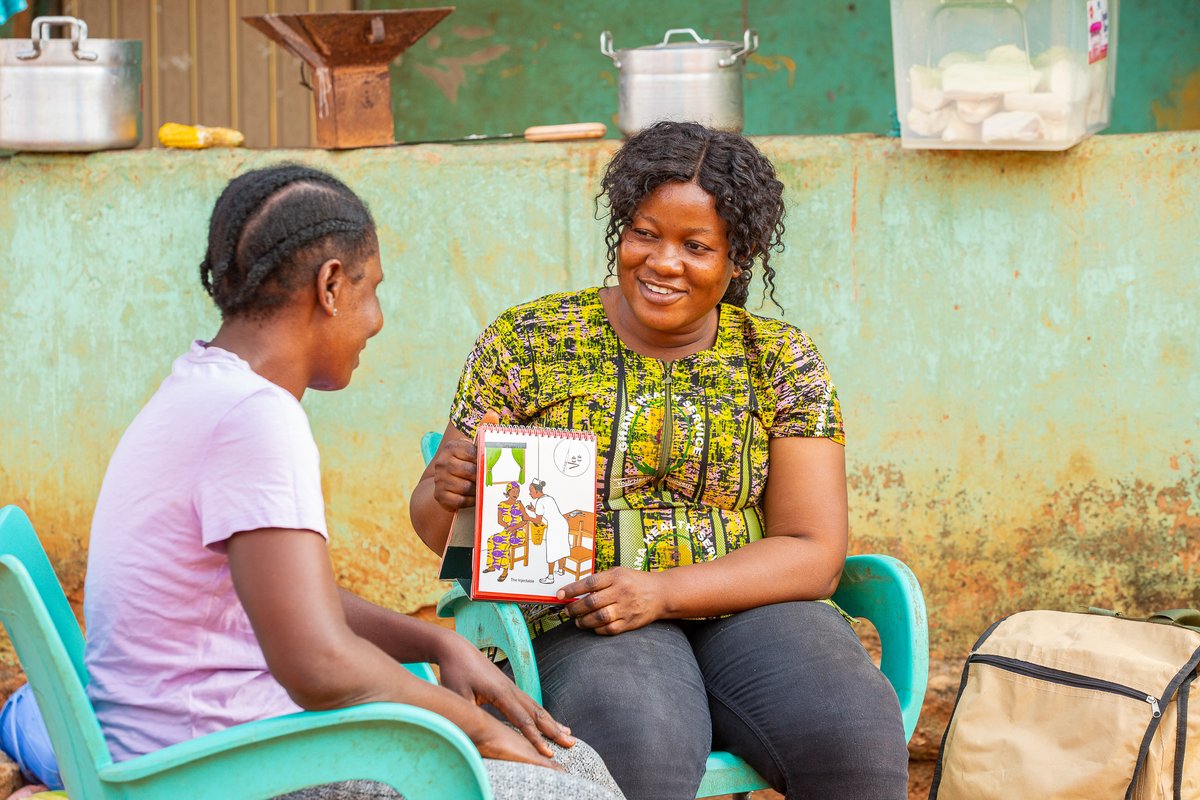 GHSupplyChain's tweet photo. In the farming community of Bukunor, Ghana, Nurse Judith Kavi embarks on a mission to provide vital healthcare to her clients, but reaching them isn't easy. Thanks to @USAID &amp; GHSC-PSM, last-mile delivery is increasing healthcare access! Learn more here: https://t.co/ysEUU6gyf8 https://t.co/oSDnNKVWQg