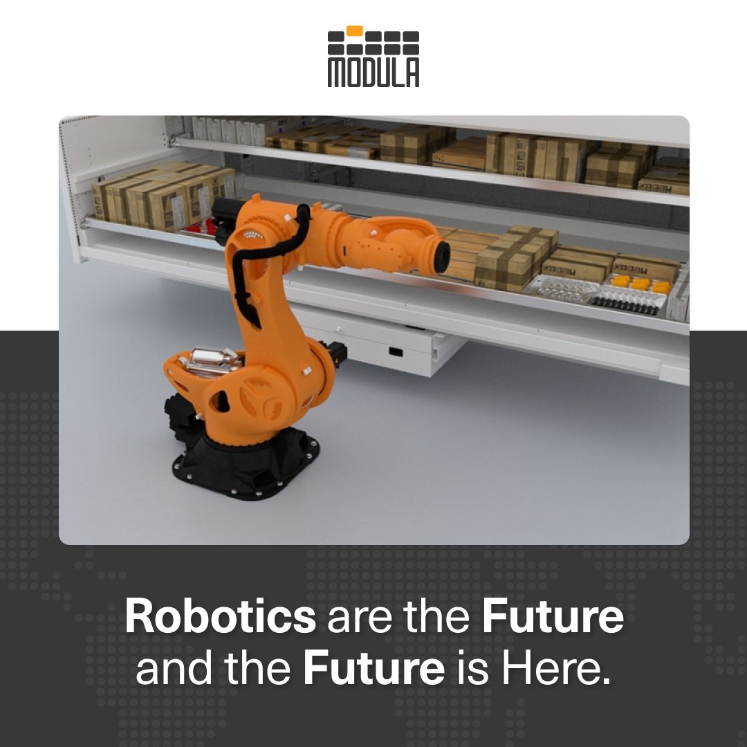 Robotics are the future.

Download the Modula & MiR Autonomous Mobile Robots brochure to see how our advanced storage solutions are boosted by state-of-the-art Modula robotics: modula.us/info-center/mo…

#ModulaUSA #Robotics #Automation #IndustrialFuture