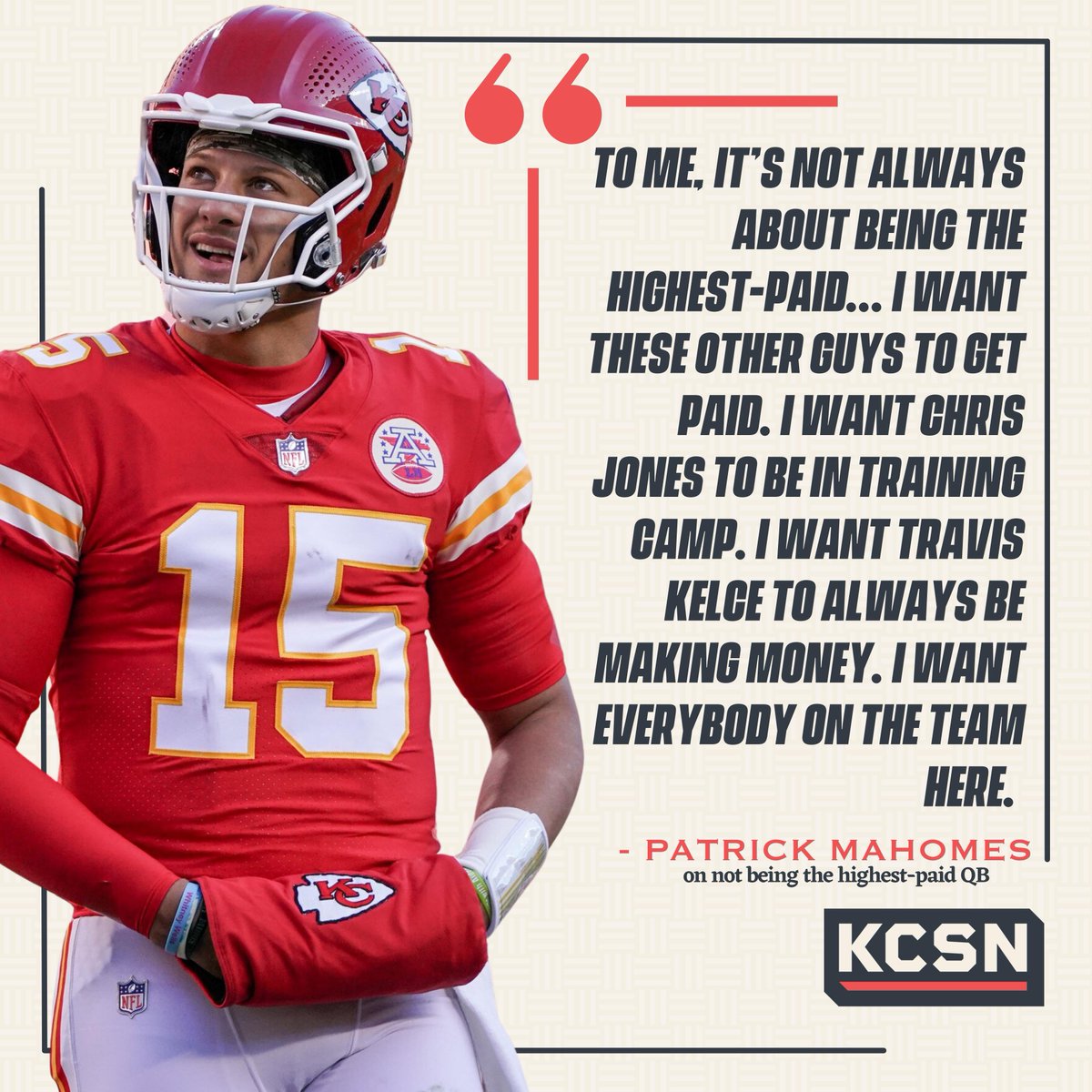 KCSportsNetwork's tweet photo. Chasing rings, not money 🫡

(via @AlbertBreer) https://t.co/5YmH6tBEVY