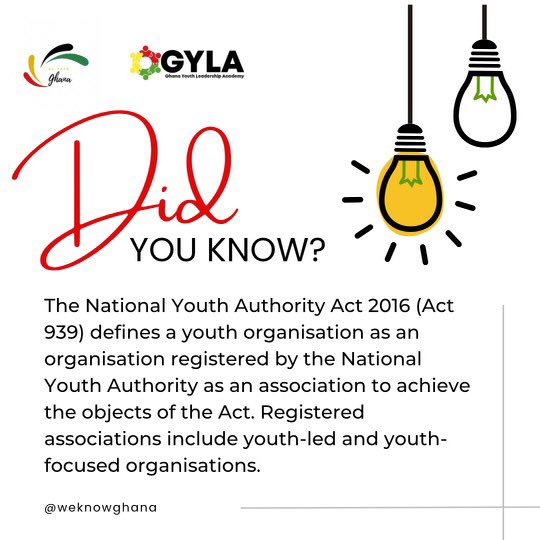 WeKnowGhana's tweet photo. National Youth Policy's Take on Youth Organizations is here🍃🤩! 
🏗️ Learn how it nurtures your talents, cultivates leadership, and equips you to tackle the challenges of the future with confidence! 💪 https://t.co/sWpkNiOYGm