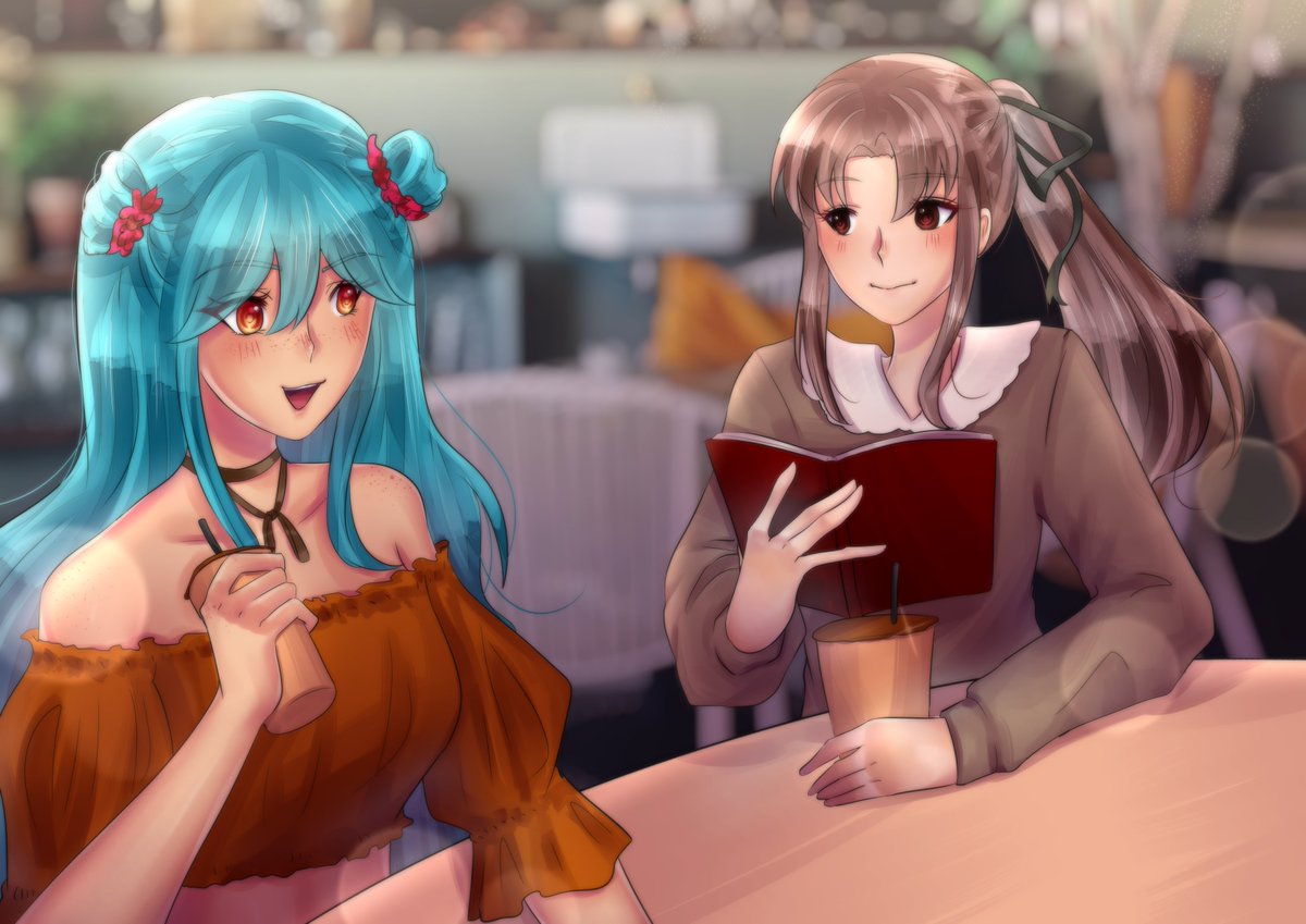kaibo_san's tweet photo. Minum thai tea sama thai girl hehe
Yuna (@Sunneysloth)
Nattie (me)
#FriendshipDayWithOCP #artidn https://t.co/Fk7aDakC9G