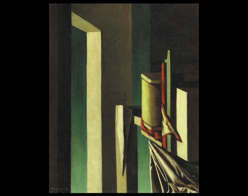 ClockworkCosmos's tweet photo. "Apostrophe" - Kay Sage (1898-1963)
#KaySage https://t.co/4KXyKhz9Fy