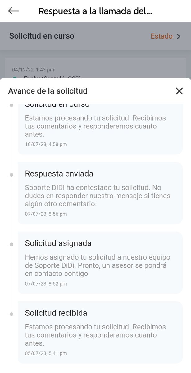 masterq2003's tweet photo. @DiDiFoodCOL Caso desde diciembre de 2022, esperando un reembolso el cual saben que la app realizo la cancelación inmediata. Ninguna ayuda ni seguimiento al usuario, ya esta reportado en la @sicsuper y esperando solución. https://t.co/wlNywkcRnn