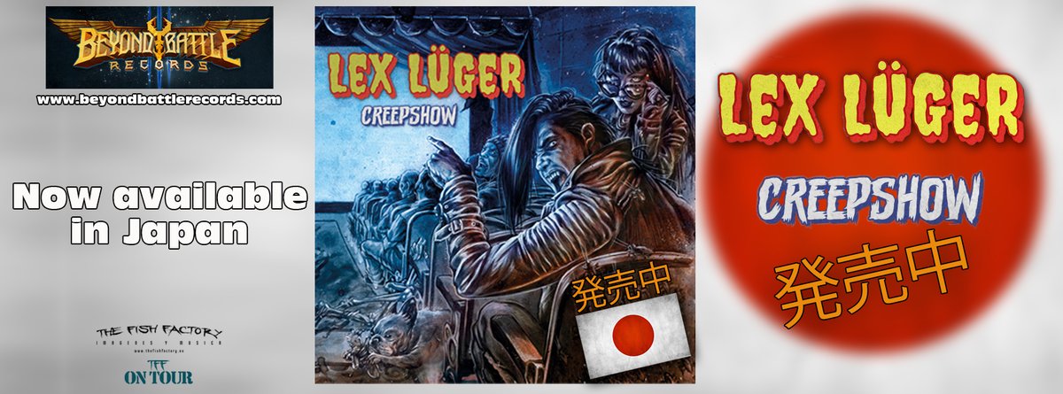 Lo nuevo de LEX LÜGER "Creepshow" (The Fish Factory 2023) ya disponible en Japón vía BEYOND BATTLE RECORDS.

Seguimos!