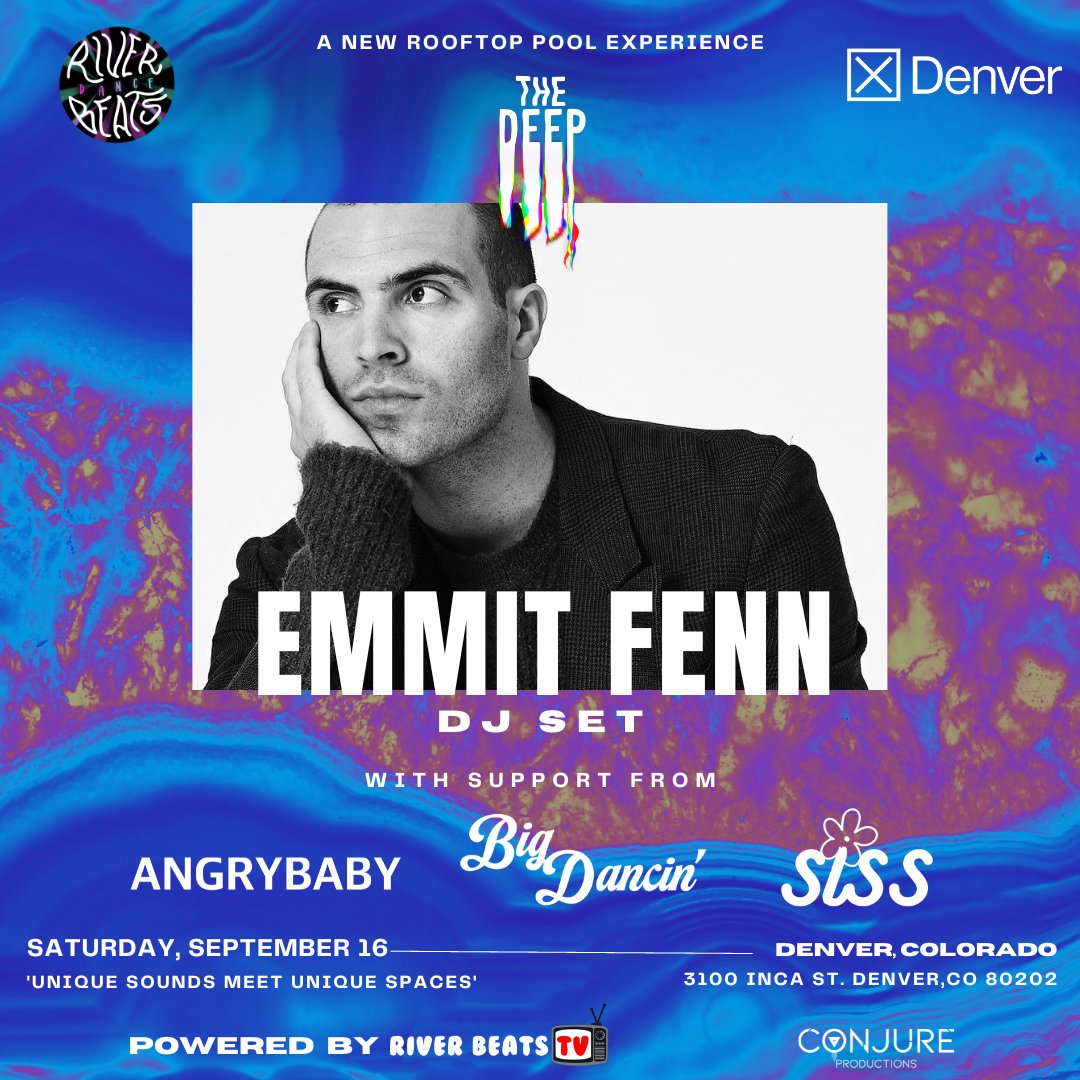 DENVER: NEW SHOW ANNOUNCEMENT….🚨 @EmmitFenn is taking over a special SUNSET 🌅 session of THE DEEP at X on Saturday, September 16 🤘 More info & tix below ⬇️