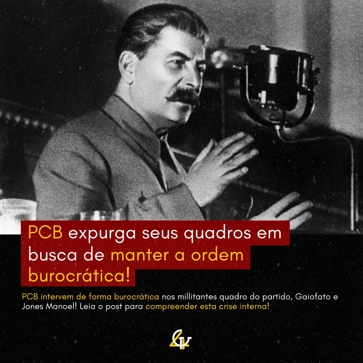PCB promove expurgo da militância para manutenção do sistema burocrático!

instagram.com/p/Cu5uc85LcaG/…